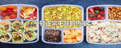 ​正常人一顿午餐的热量 营养午餐热量脂肪